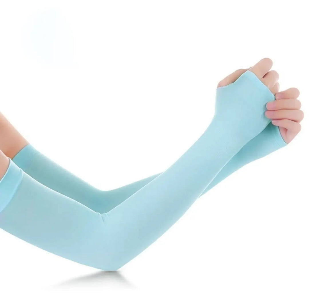 Ice Fabric - Sun Protection Arm Cooling Sleeve Cuffs UV Protection Breathable Arm Sleeve
