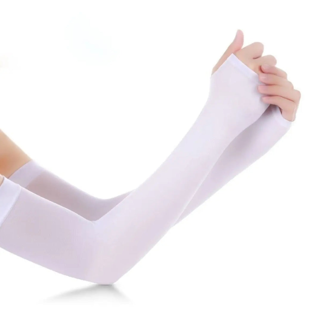 Ice Fabric - Sun Protection Arm Cooling Sleeve Cuffs UV Protection Breathable Arm Sleeve