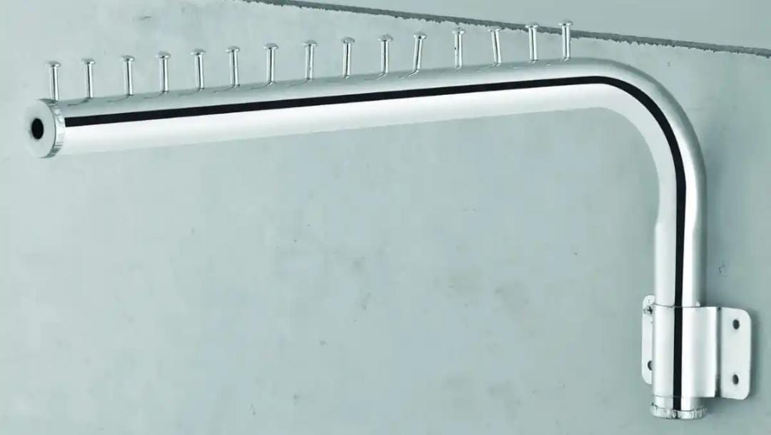 Pack of 3 Cloth hanging stand on wall 15 hangers hanging space With screws