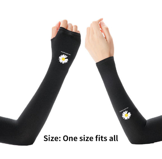 Sunscreen Ice Sleeve Female Ins Breathable Uv Arm Sleeve Male Ice Silk Sleeve