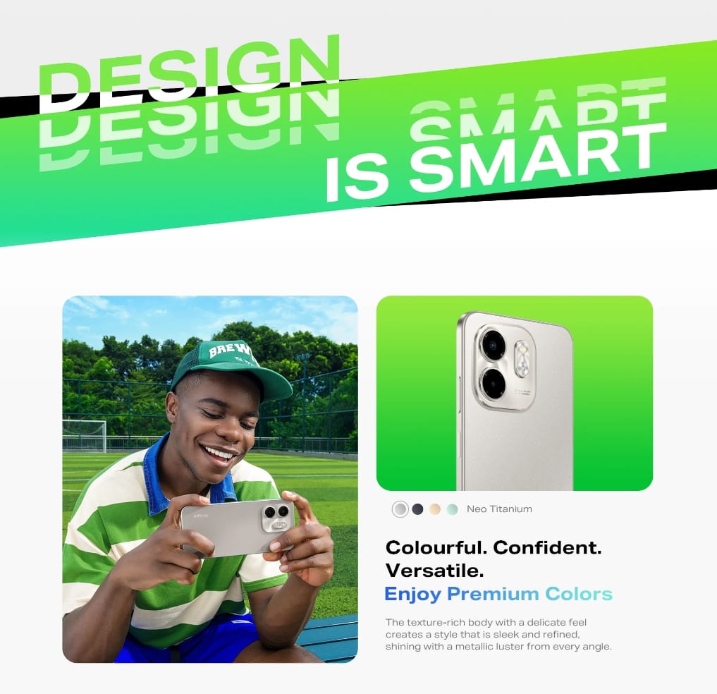 Infinix Smart 9 4GB Ram 128GB Rom 6.7" Display with 120Hz Display 13MP Rear Camera 5000mAh Battery PTA Approved 1 Year Brand Warranty