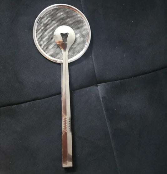 Multi-functional 2 in 1 Fry Tool Filter Spoon Strainer With Clip