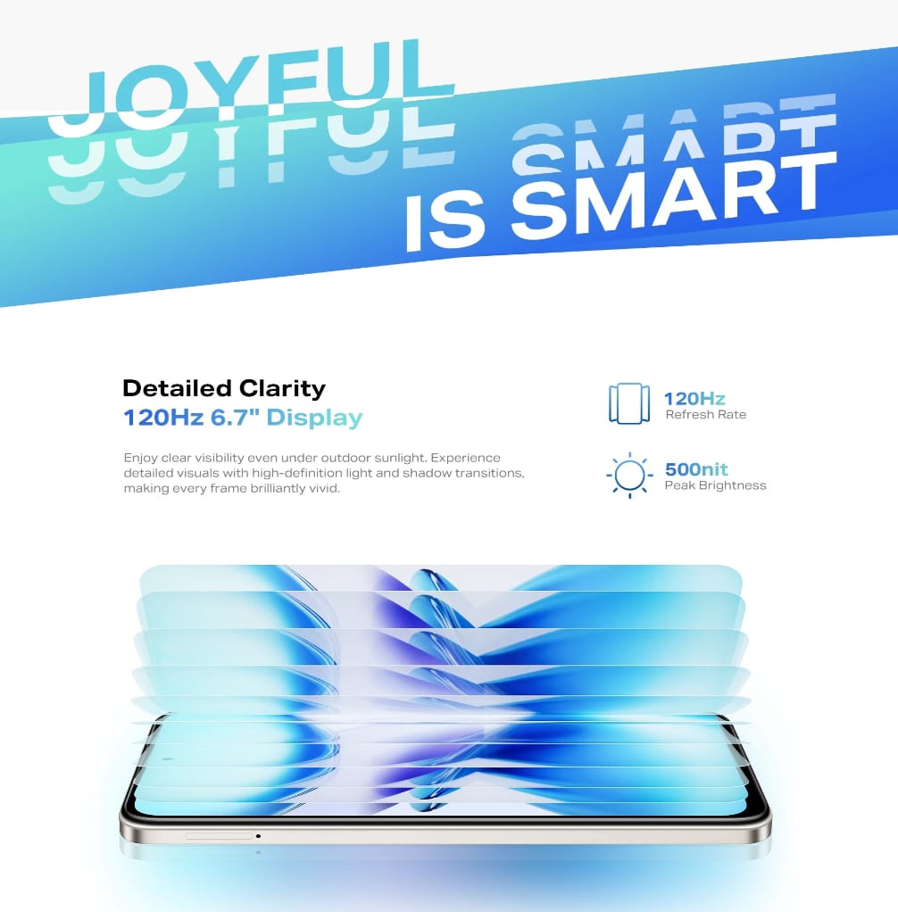 Infinix Smart 9 4GB Ram 128GB Rom 6.7" Display with 120Hz Display 13MP Rear Camera 5000mAh Battery PTA Approved 1 Year Brand Warranty