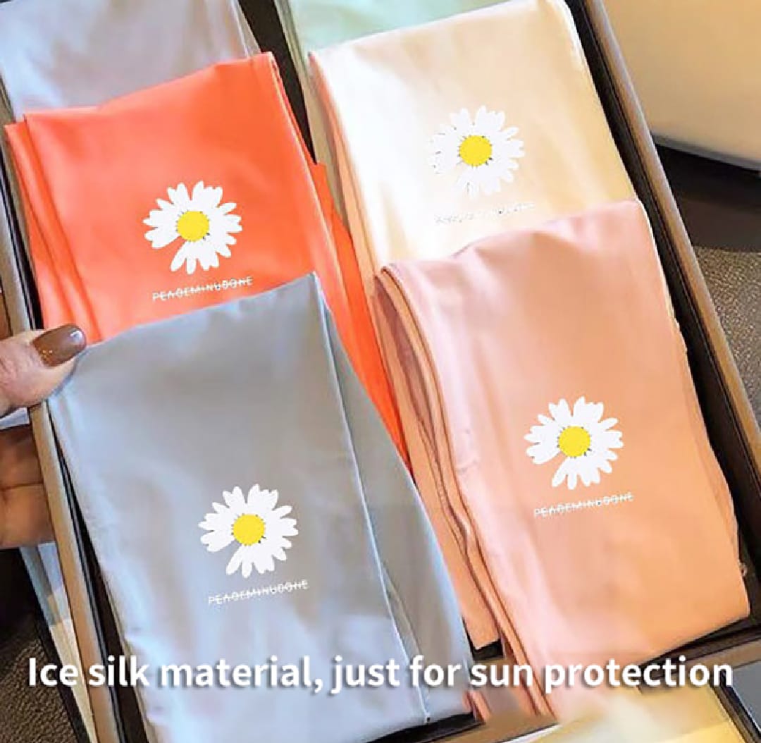 Sunscreen Ice Sleeve Female Ins Breathable Uv Arm Sleeve Male Ice Silk Sleeve
