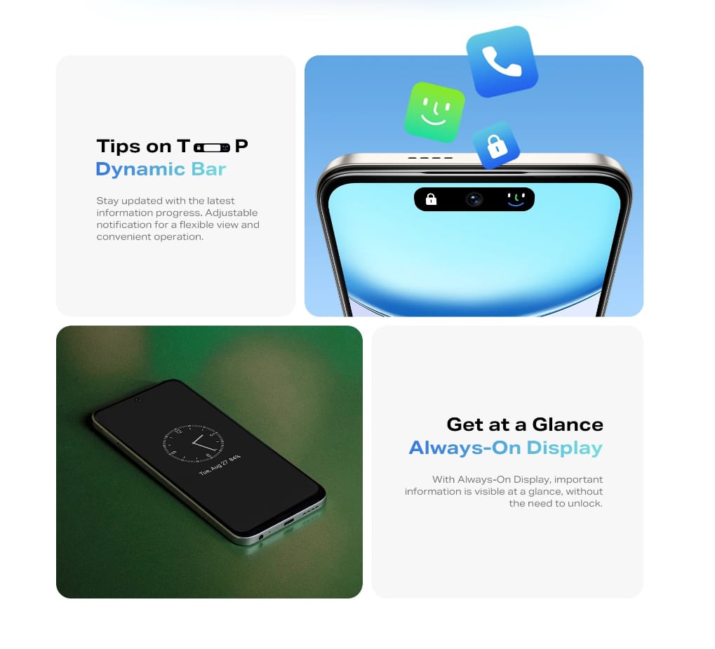 Infinix Smart 9 4GB Ram 128GB Rom 6.7" Display with 120Hz Display 13MP Rear Camera 5000mAh Battery PTA Approved 1 Year Brand Warranty