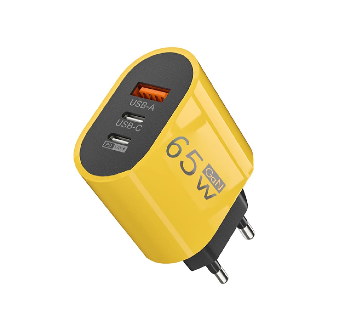 65W GaN Charger PD Fast Charge Type C USB Charger Phone Adapter 3 Port Wall Quick Charger