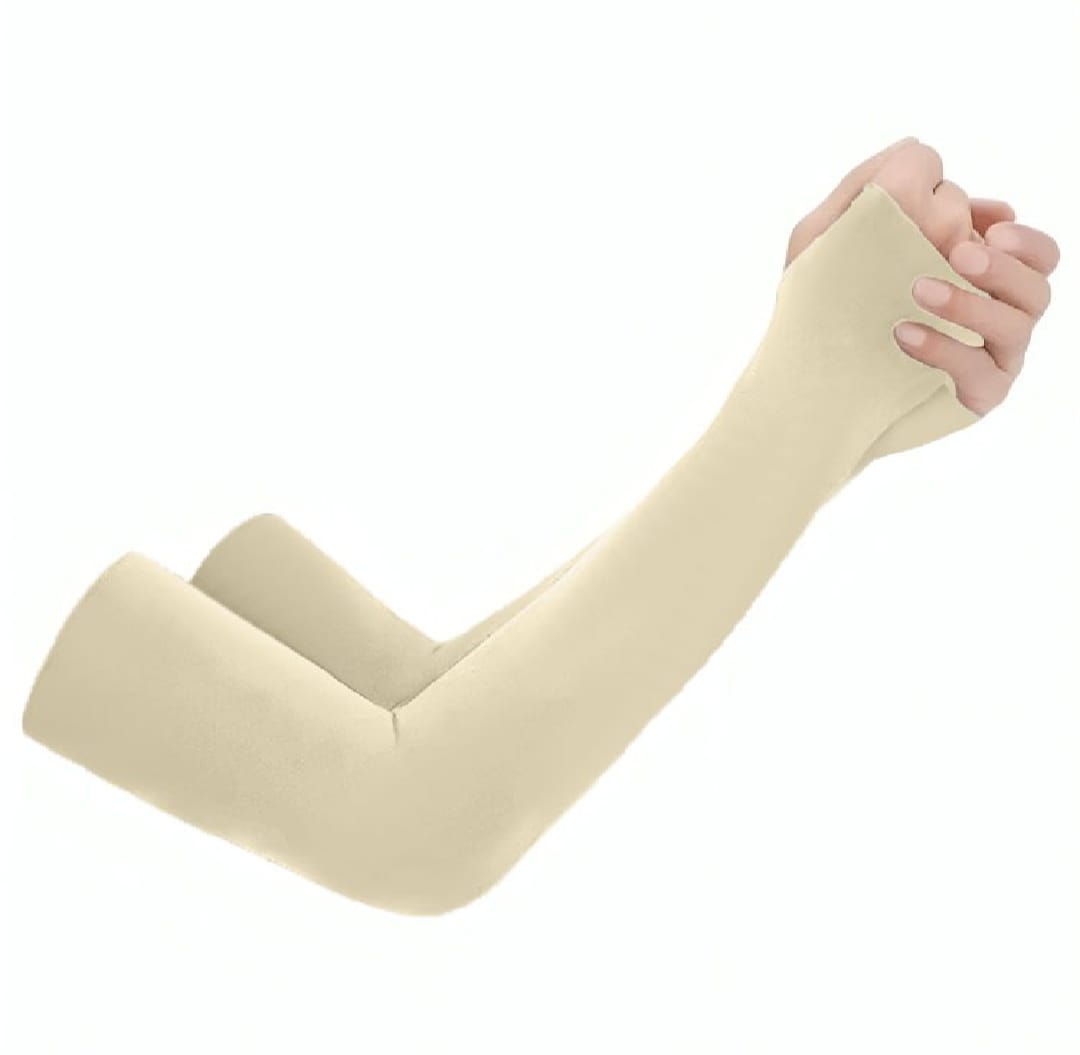 1 Pair Thumb Hole Arm Sleeves for Girls boys Women & Islamic Hijab Wearers UV Protection & Moisture Wicking Perfect for Cycling Running Golf & Outdoor Sports