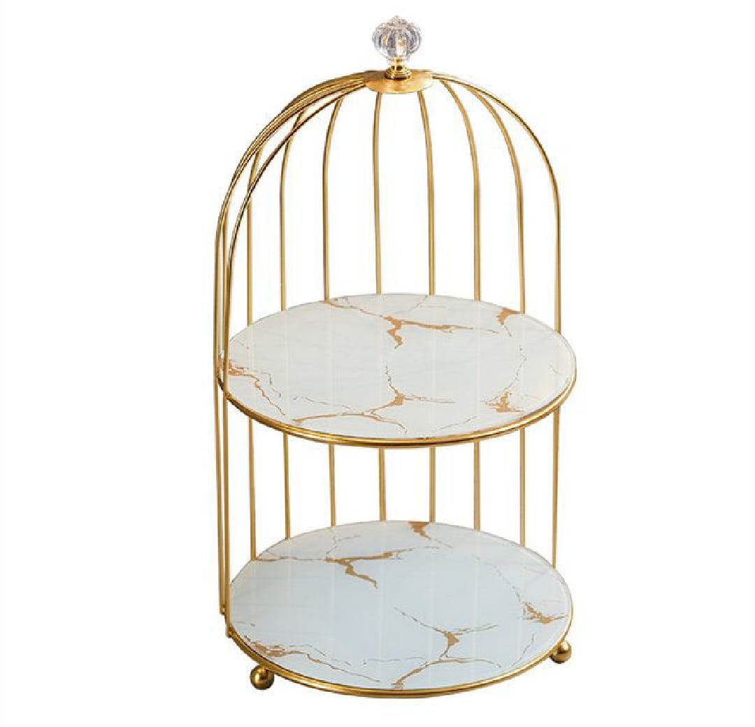 Nordic Style Bird cage Makeup Organizer Cosmetics Storage Rack