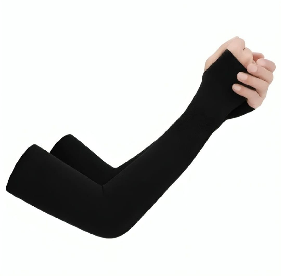 1 Pair Thumb Hole Arm Sleeves for Girls boys Women & Islamic Hijab Wearers UV Protection & Moisture Wicking Perfect for Cycling Running Golf & Outdoor Sports