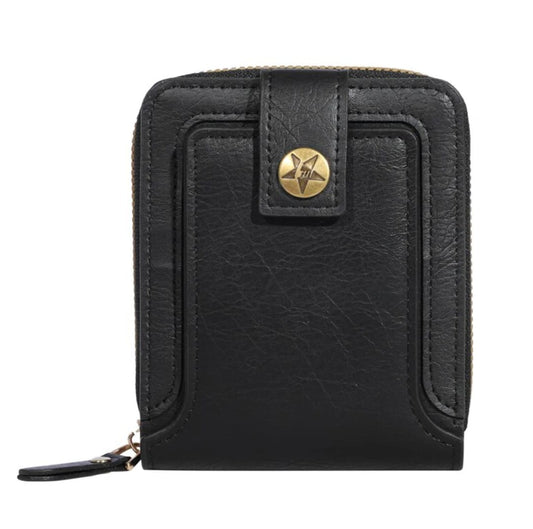 Men's Zipper Buckle, Credit Card Card Holder, Zipper Coin Storage Zipper Button Closure Business Wallet