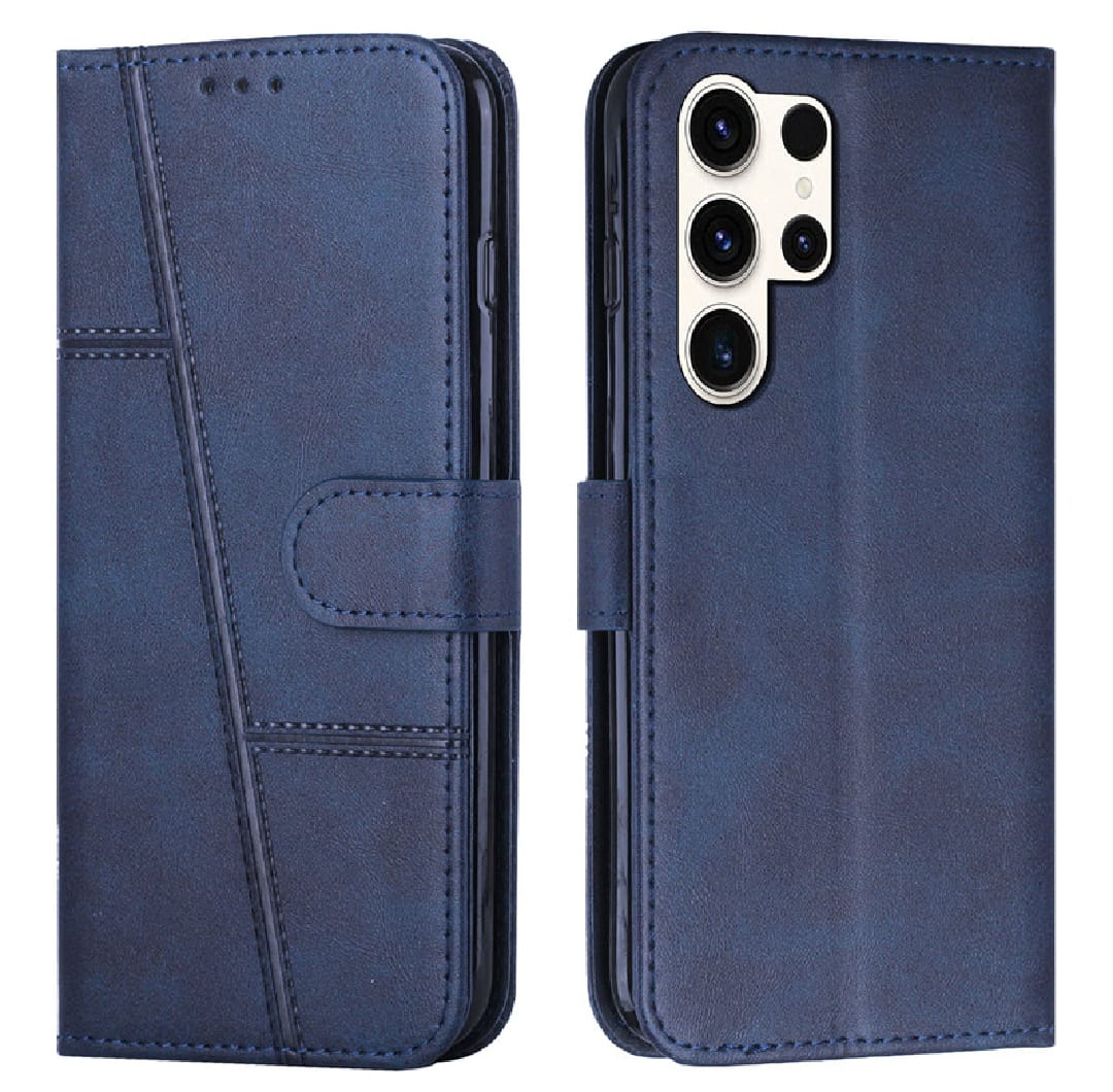 Samsung Galaxy S24 / S24+ Plus / S24 Ultra 5G Retro PU Leather Wallet Case Flip Clasp Stand Cards Holder Casing