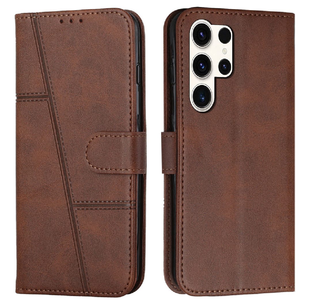 Samsung Galaxy S24 / S24+ Plus / S24 Ultra 5G Retro PU Leather Wallet Case Flip Clasp Stand Cards Holder Casing