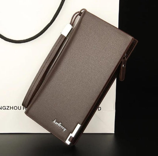 Men’s Long Slim Wallet Microfibre Leather Long Purse - Ultra Slim and Business Luxurious & Finest Quality
