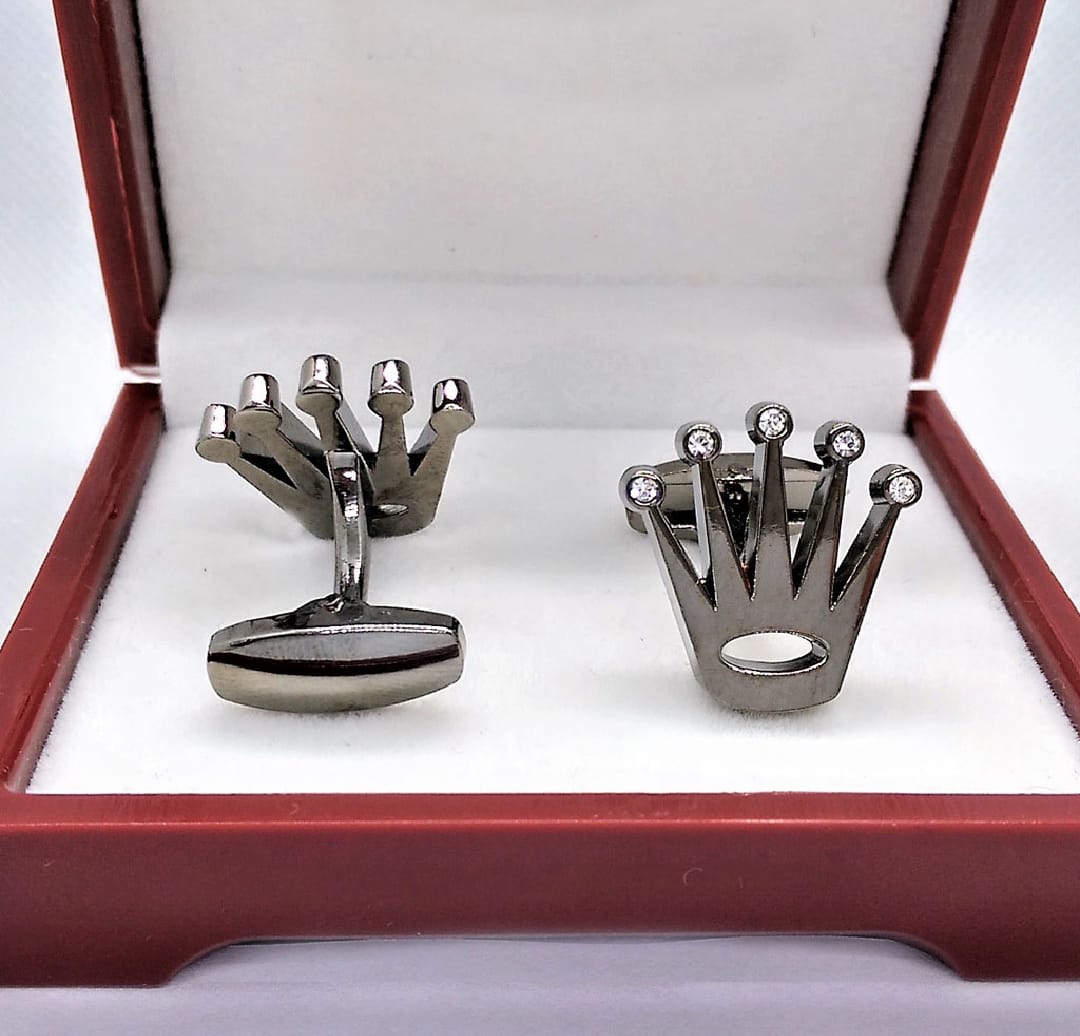Crown Cufflinks Studs Gifts for Men