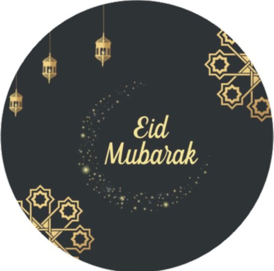 50 Pcs Eid Mubarak Stickers