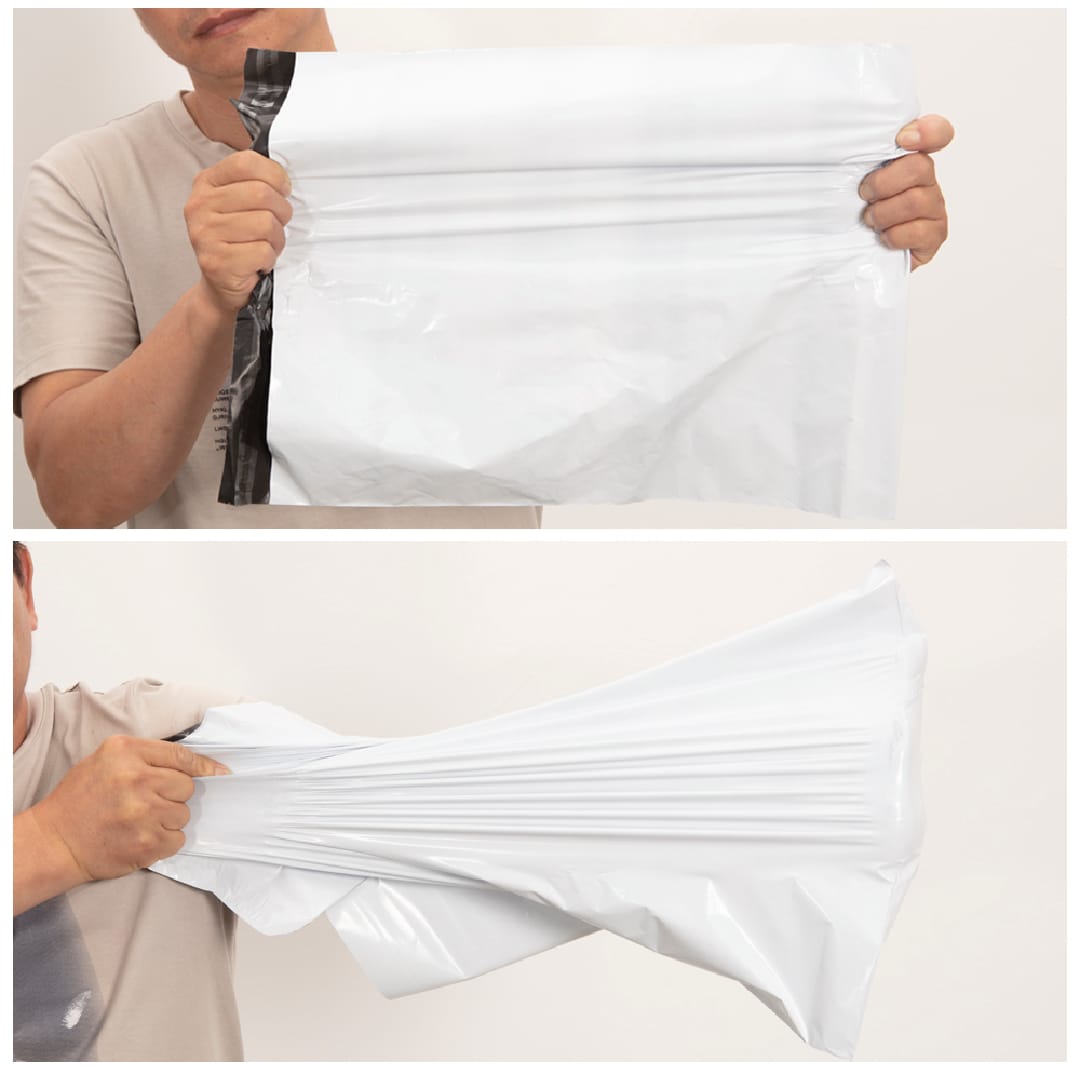 50 pcs Ecommerce Shipping Courier Flyer Bag with Pocket all sizes Tear Resistant Water Proof Durable Strong Self Seal Adhesive Strip Highly Reliable Economical Packaging Material