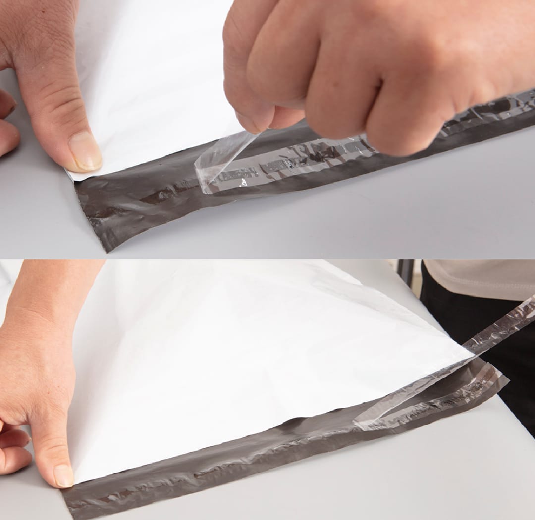 50 pcs Ecommerce Shipping Courier Flyer Bag with Pocket all sizes Tear Resistant Water Proof Durable Strong Self Seal Adhesive Strip Highly Reliable Economical Packaging Material