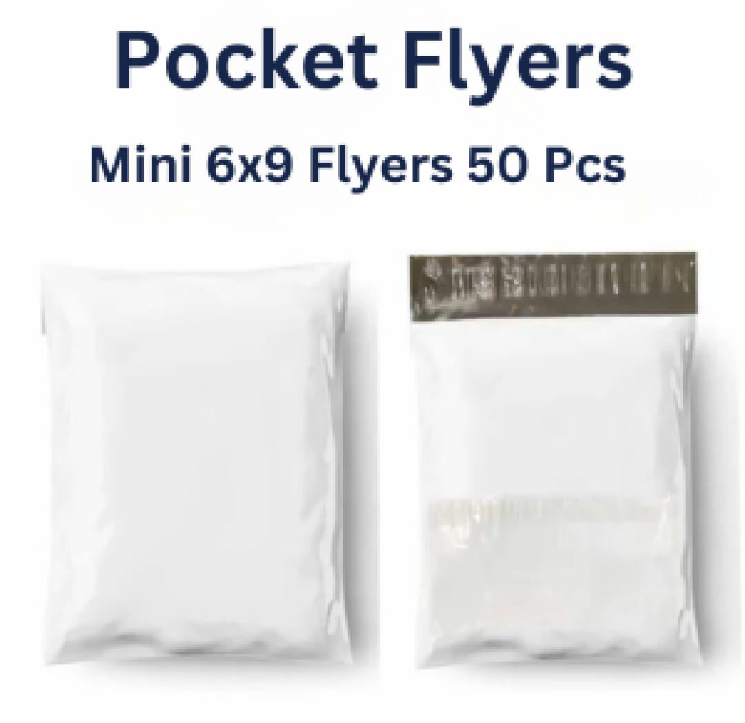 50 pcs Ecommerce Shipping Courier Flyer Bag with Pocket all sizes Tear Resistant Water Proof Durable Strong Self Seal Adhesive Strip Highly Reliable Economical Packaging Material
