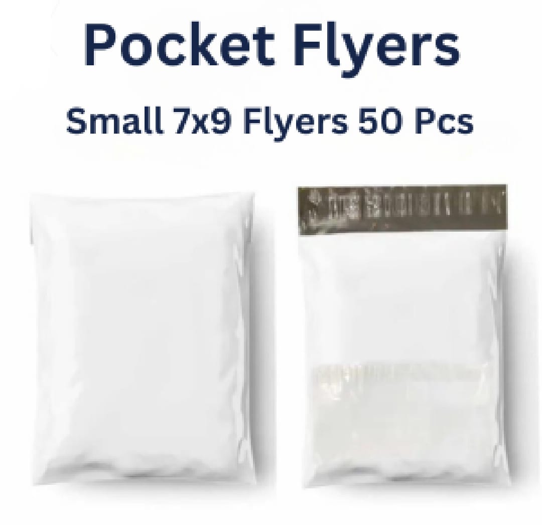 50 pcs Ecommerce Shipping Courier Flyer Bag with Pocket all sizes Tear Resistant Water Proof Durable Strong Self Seal Adhesive Strip Highly Reliable Economical Packaging Material