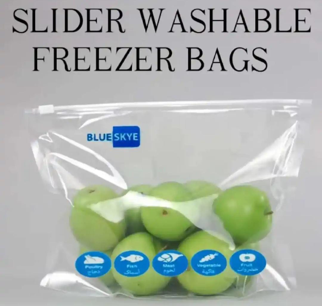 Pack of 40 Freezer Bags, Smart Zip Lock Plastic Bag