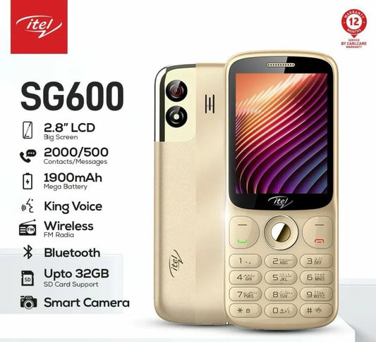 Itel Super Guru 600 - 2.8” Display | 1900 mAh Battery