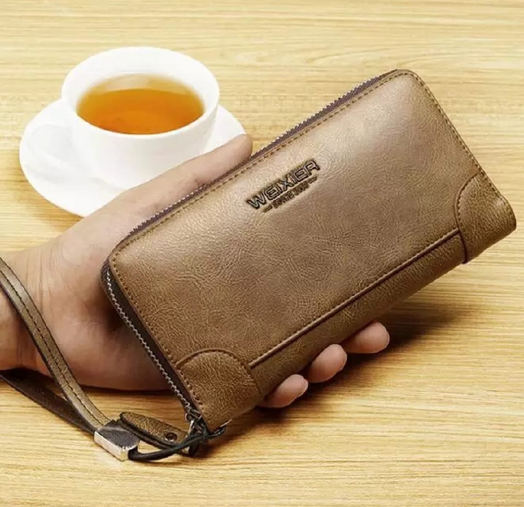 Soft Synthetic Leather Weixier Long Mobile and Money Wallet for Men