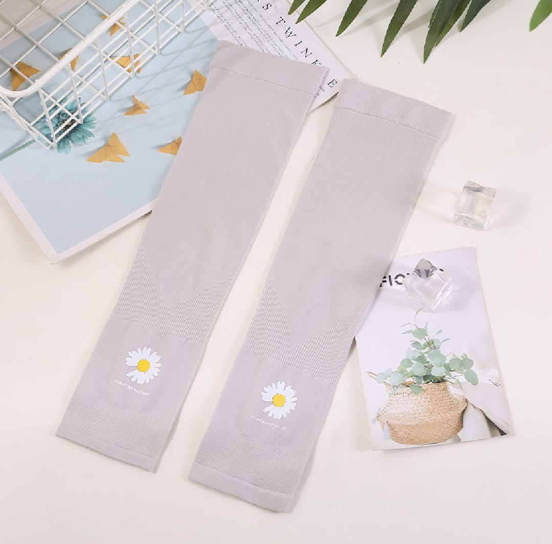 Sunscreen Ice Sleeve Female Ins Breathable Uv Arm Sleeve Male Ice Silk Sleeve