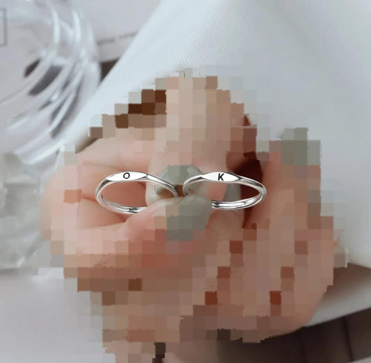 RADIANT LOVE Initial Ring Customize