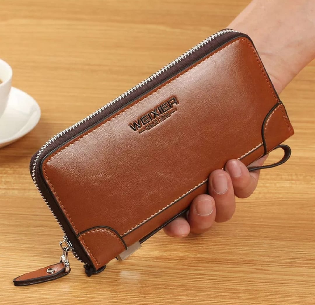 Soft Synthetic Leather Weixier Long Mobile and Money Wallet for Men