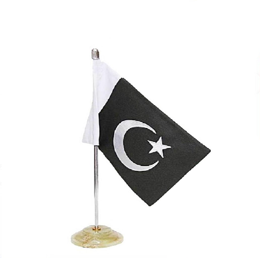 Pakistan Table Flag with marble base