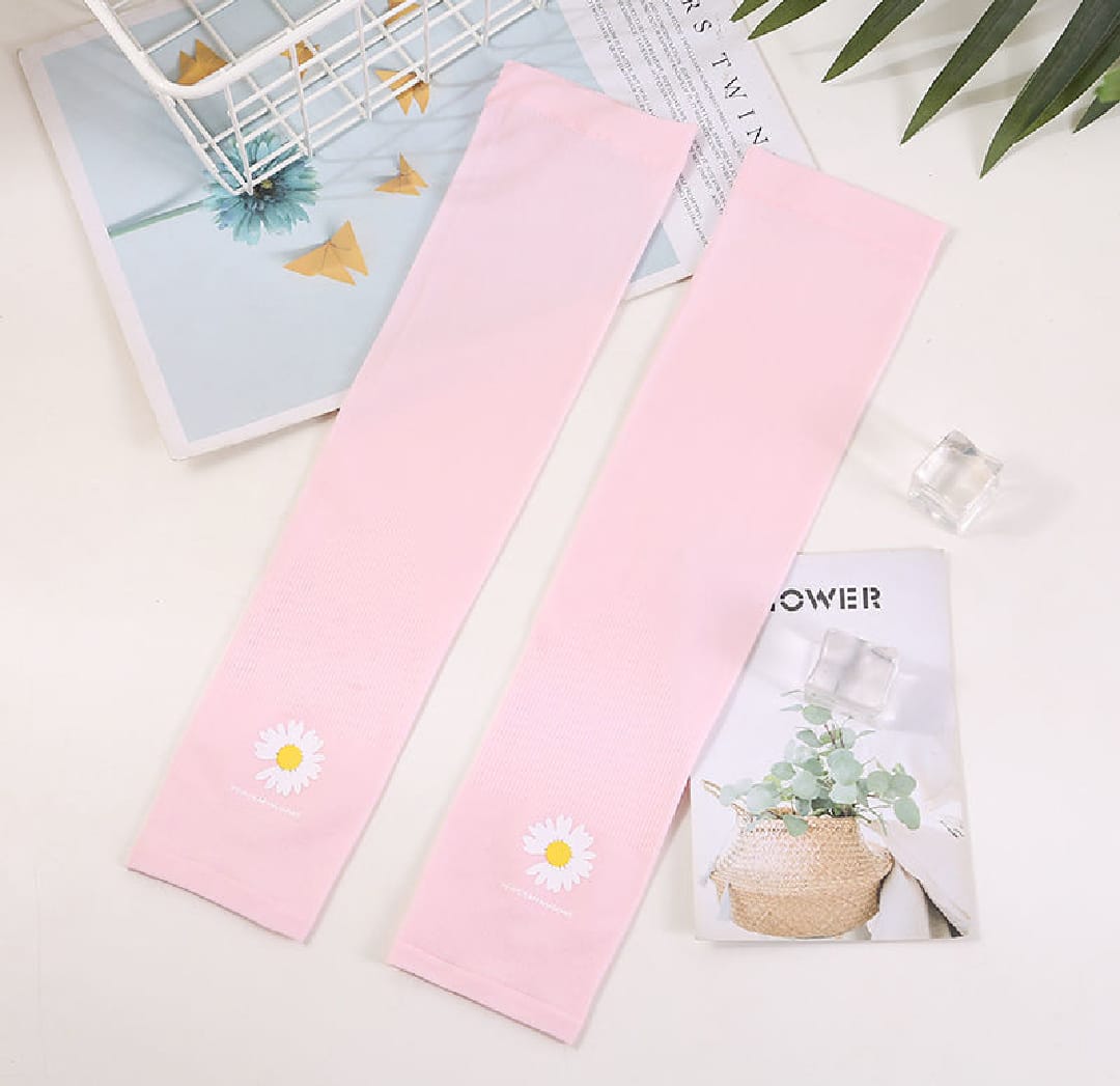 Sunscreen Ice Sleeve Female Ins Breathable Uv Arm Sleeve Male Ice Silk Sleeve