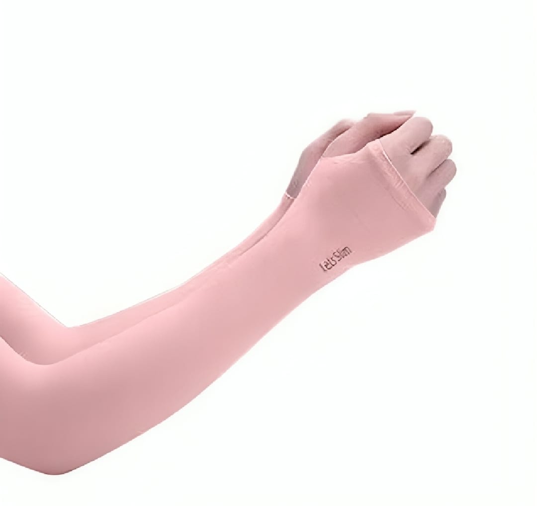 1 Pair Thumb Hole Arm Sleeves for Girls boys Women & Islamic Hijab Wearers UV Protection & Moisture Wicking Perfect for Cycling Running Golf & Outdoor Sports