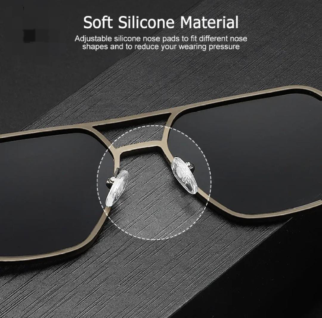 Large Frame Double Beam TAC Polarized Unisex Fashion Clean Vision Sunglasses for Men