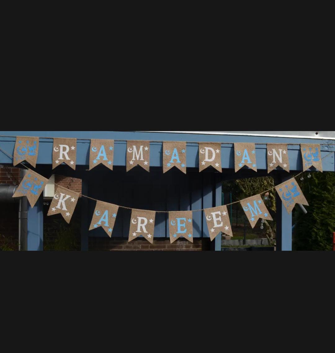 Ramadan Kareem Decoration, Eco Friendly Made From Jute