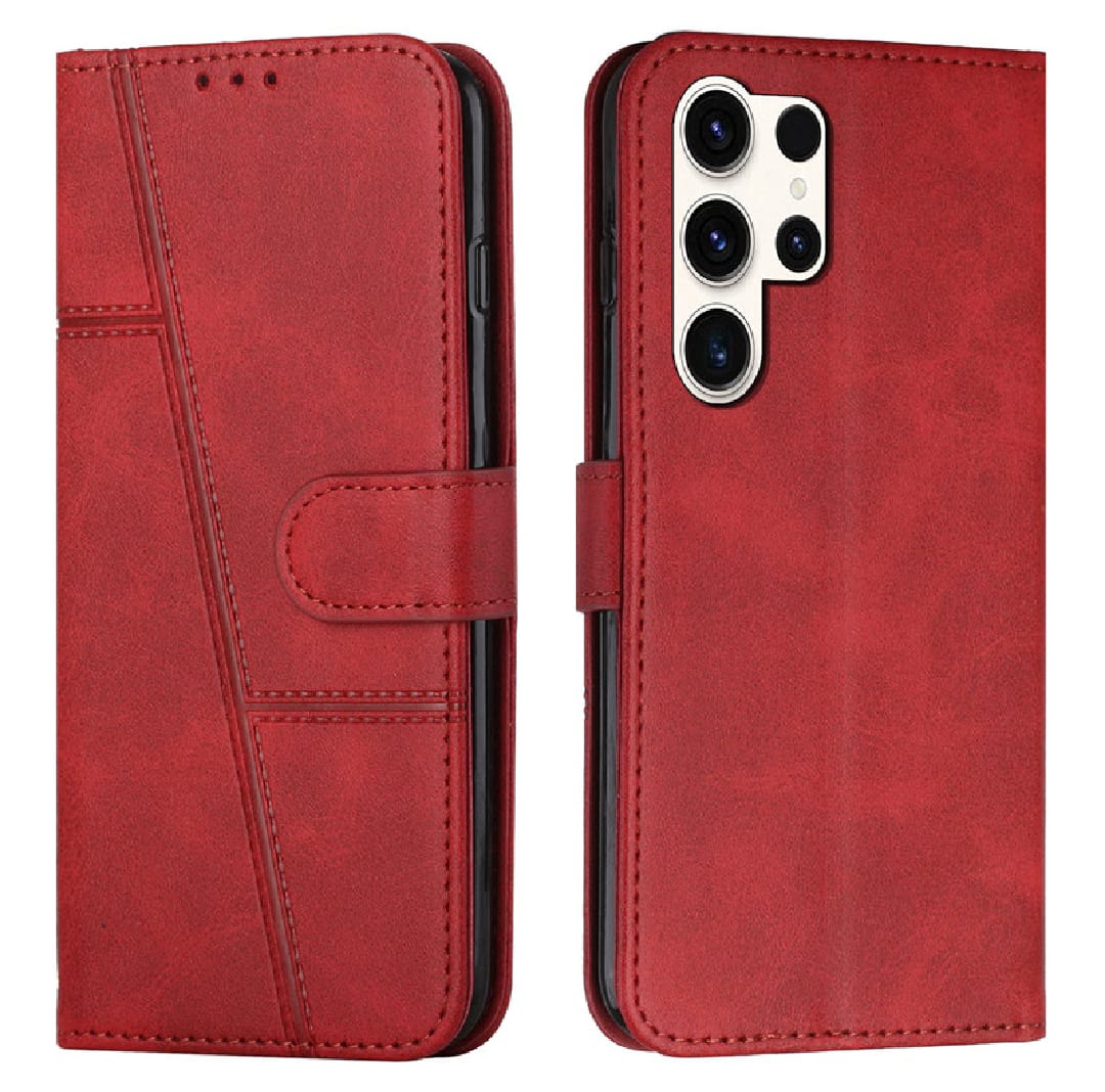 Samsung Galaxy S24 / S24+ Plus / S24 Ultra 5G Retro PU Leather Wallet Case Flip Clasp Stand Cards Holder Casing