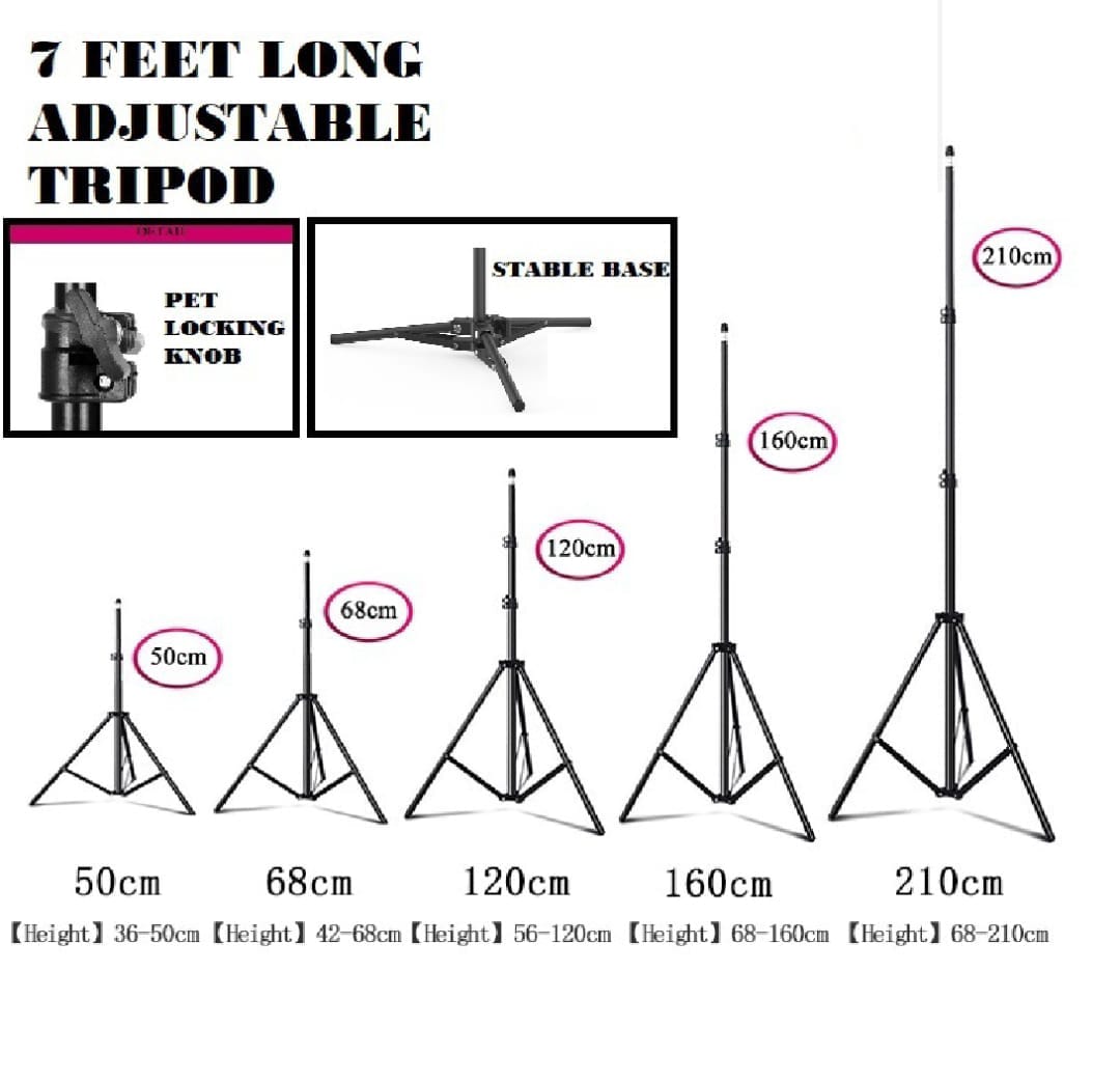 26CM - 36CM - 45CM Ring Light with Mobile Holder and 7ft Tripod Stand RingLight with 7 Feet Stand Three Colours Makeup LED RingLight with Tripod Stand Dimmable Selfie Ring Light with USB for Videography and Photography