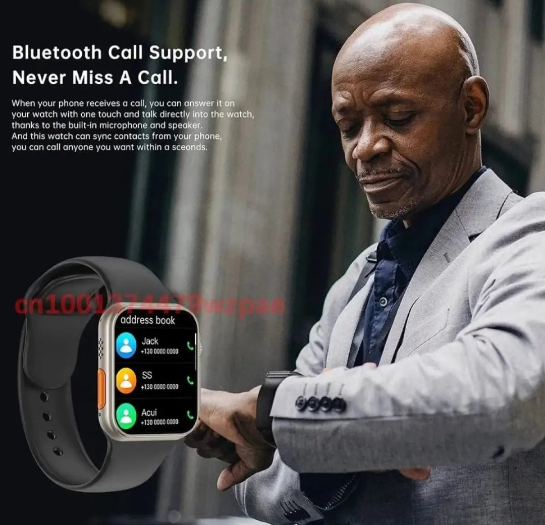 T800 Ultra Smart Watch For Men & Women - Full Touch Bluetooth Call Smartwatch