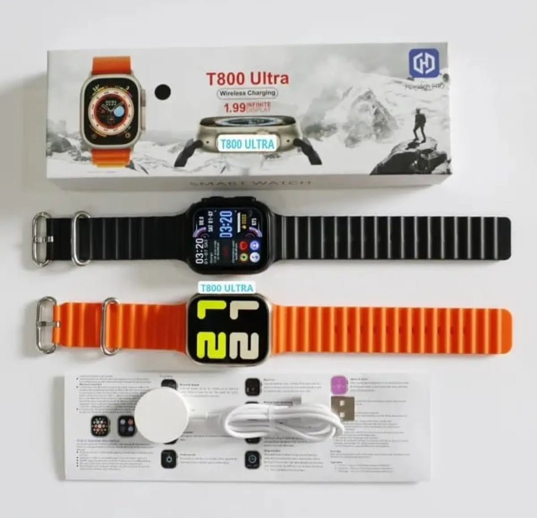 T800 Ultra Smart Watch For Men & Women - Full Touch Bluetooth Call Smartwatch
