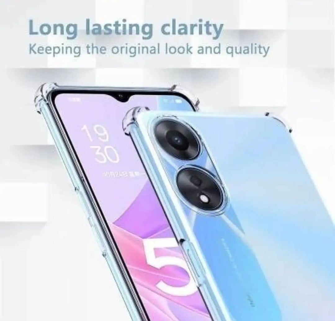 Oppo A38 4G Back Cover Bumper Transparent Soft Clear Silicon Jelly Back Case Imported