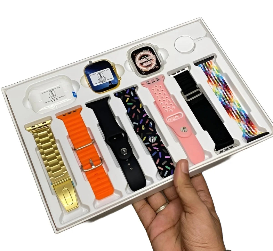 I20 Ultra Max Smartwatch Suit: 10-In-1 Multifunctional Wearable