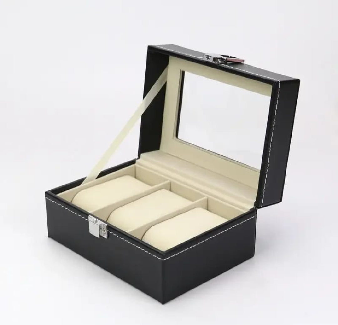 Leather Watch Box Case Holder Organizer Storage Box for Watches Display Best Gift 3/6/10/12 Grid