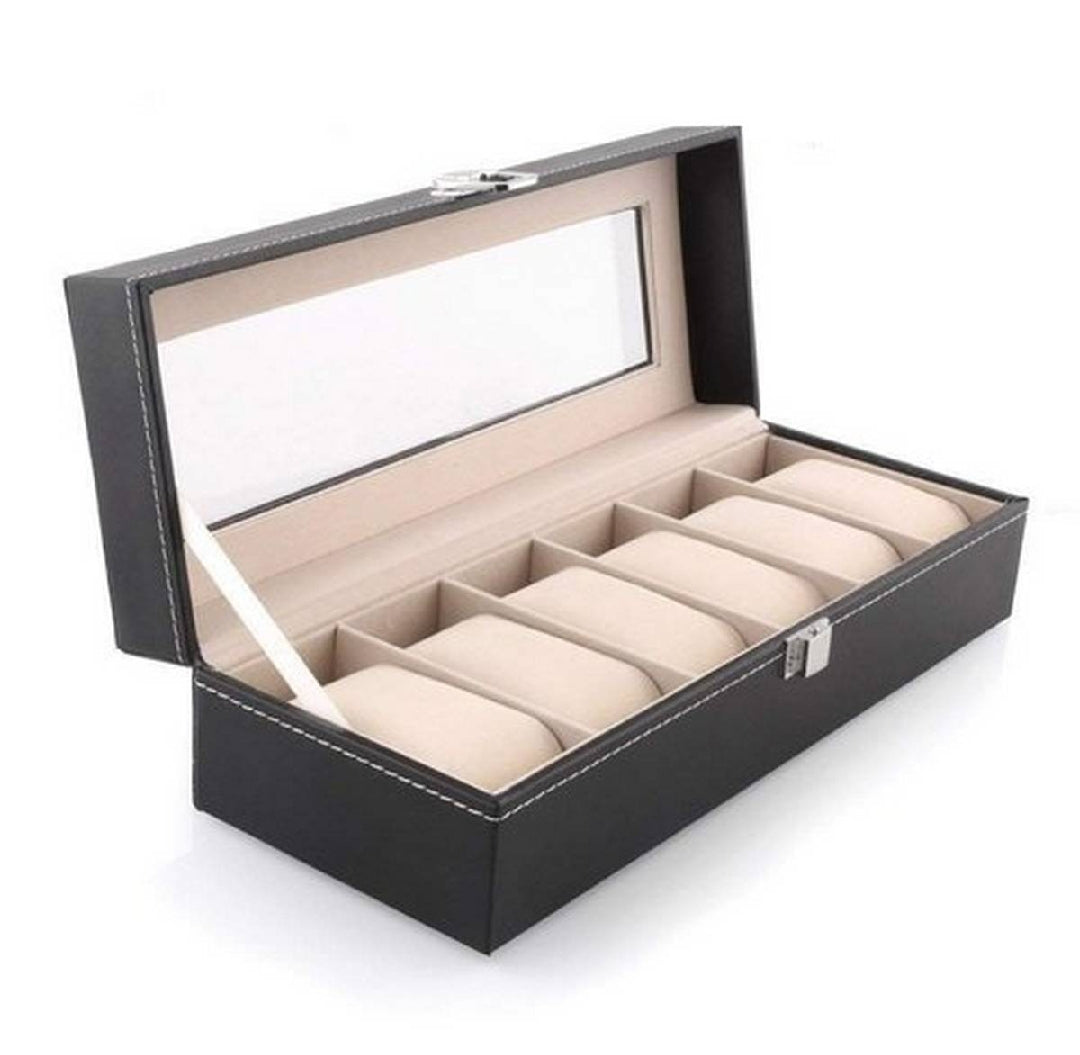Leather Watch Box Case Holder Organizer Storage Box for Watches Display Best Gift 3/6/10/12 Grid