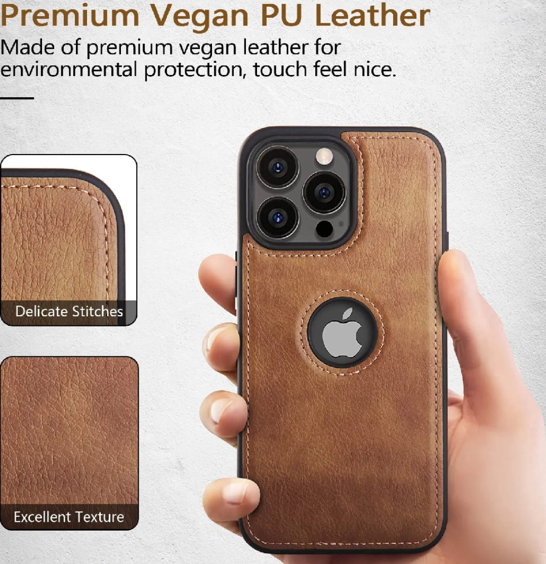 High Quality PU Leather Case for iPhone 13 pro max Series Camera and Logo Protection, Lightweight and Stylish Phone Case