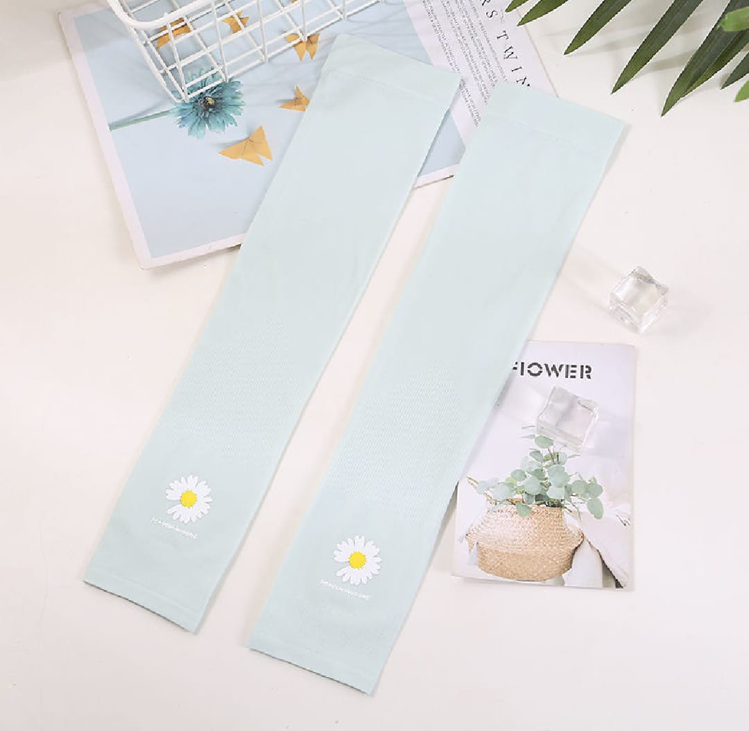 Sunscreen Ice Sleeve Female Ins Breathable Uv Arm Sleeve Male Ice Silk Sleeve