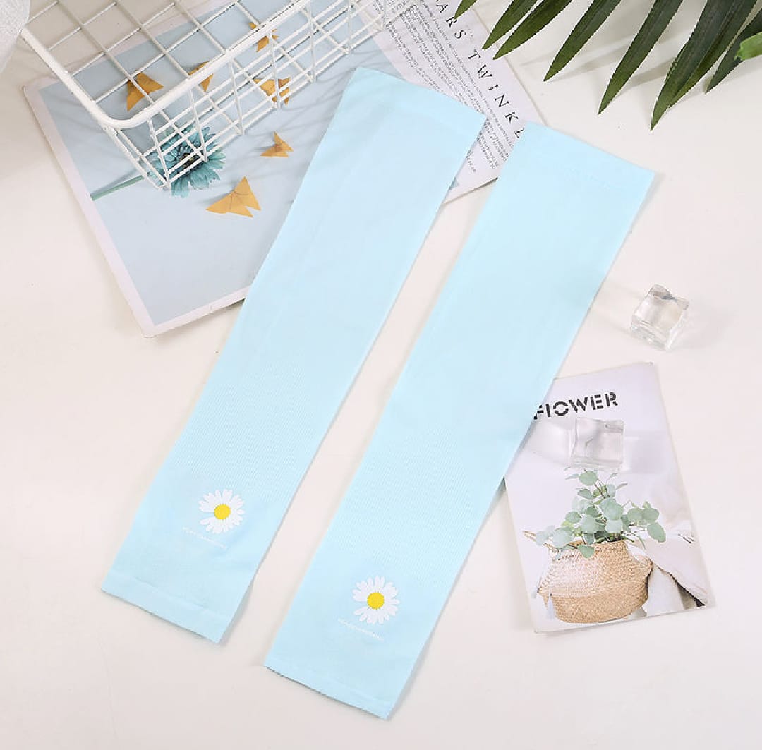 Sunscreen Ice Sleeve Female Ins Breathable Uv Arm Sleeve Male Ice Silk Sleeve
