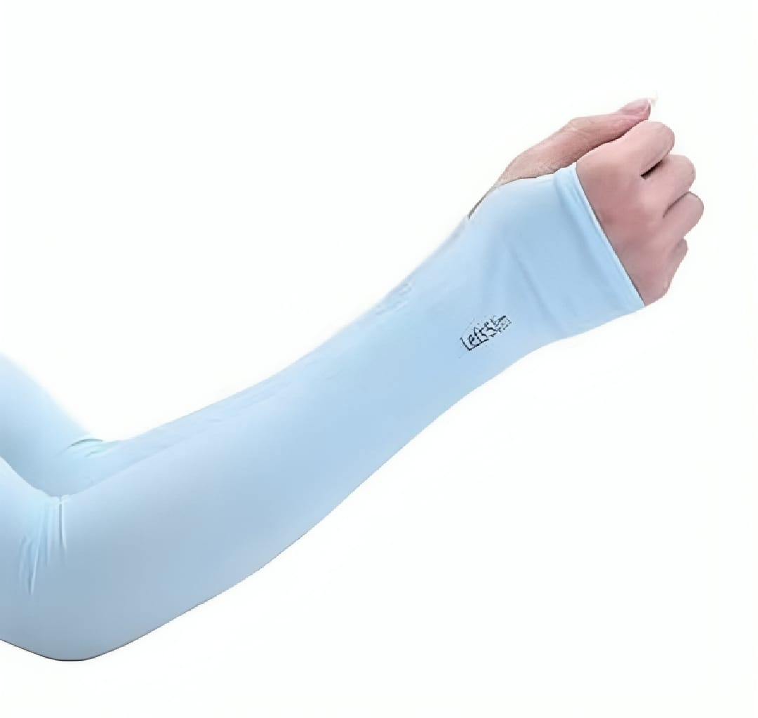 1 Pair Thumb Hole Arm Sleeves for Girls boys Women & Islamic Hijab Wearers UV Protection & Moisture Wicking Perfect for Cycling Running Golf & Outdoor Sports