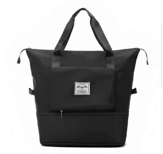 Large Capacity Folding Travel Bag, Travel Lightweight Waterproof Carry on Luggage Bags with Fixed Strap.