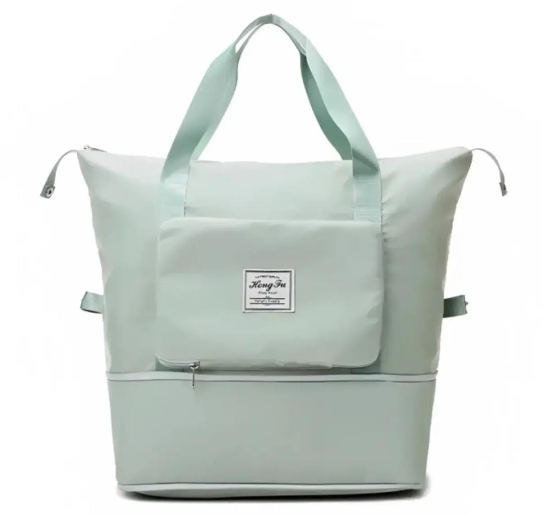 Large Capacity Folding Travel Bag, Travel Lightweight Waterproof Carry on Luggage Bags with Fixed Strap.