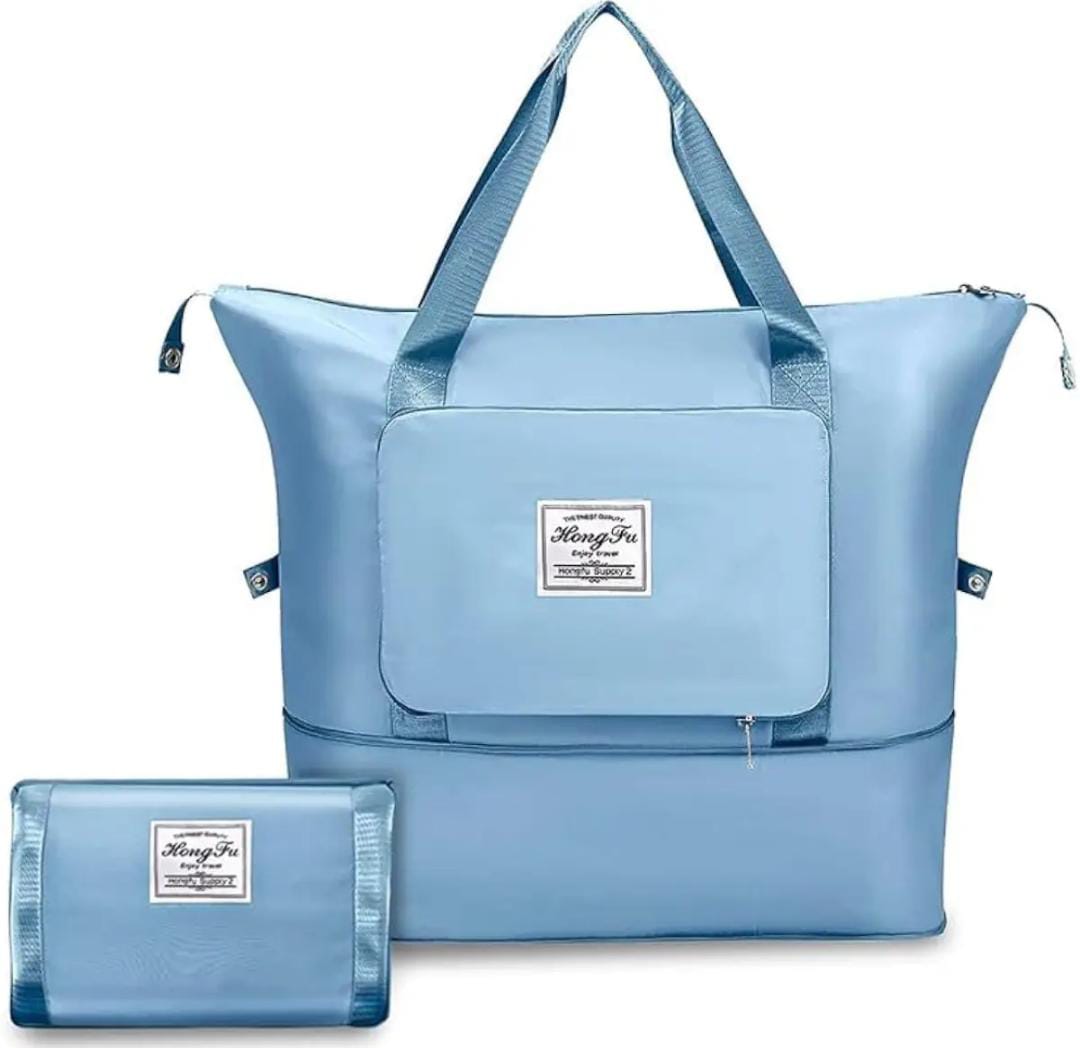 Large Capacity Folding Travel Bag, Travel Lightweight Waterproof Carry on Luggage Bags with Fixed Strap.