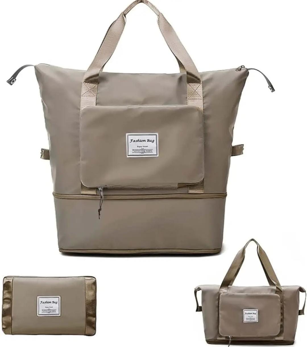 Large Capacity Folding Travel Bag, Travel Lightweight Waterproof Carry on Luggage Bags with Fixed Strap.